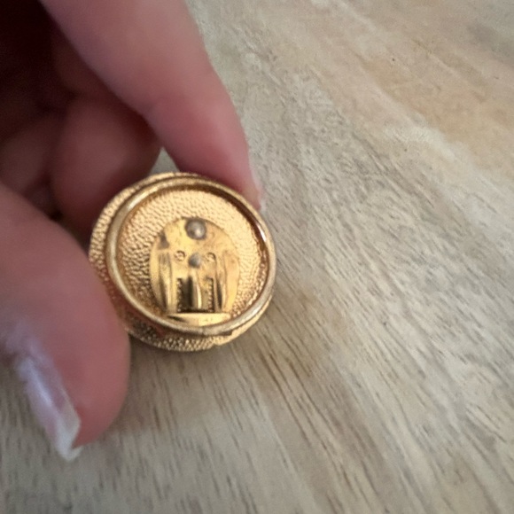 Vintage Western Germany Faux Pearl Scarf Clip - Picture 2 of 5